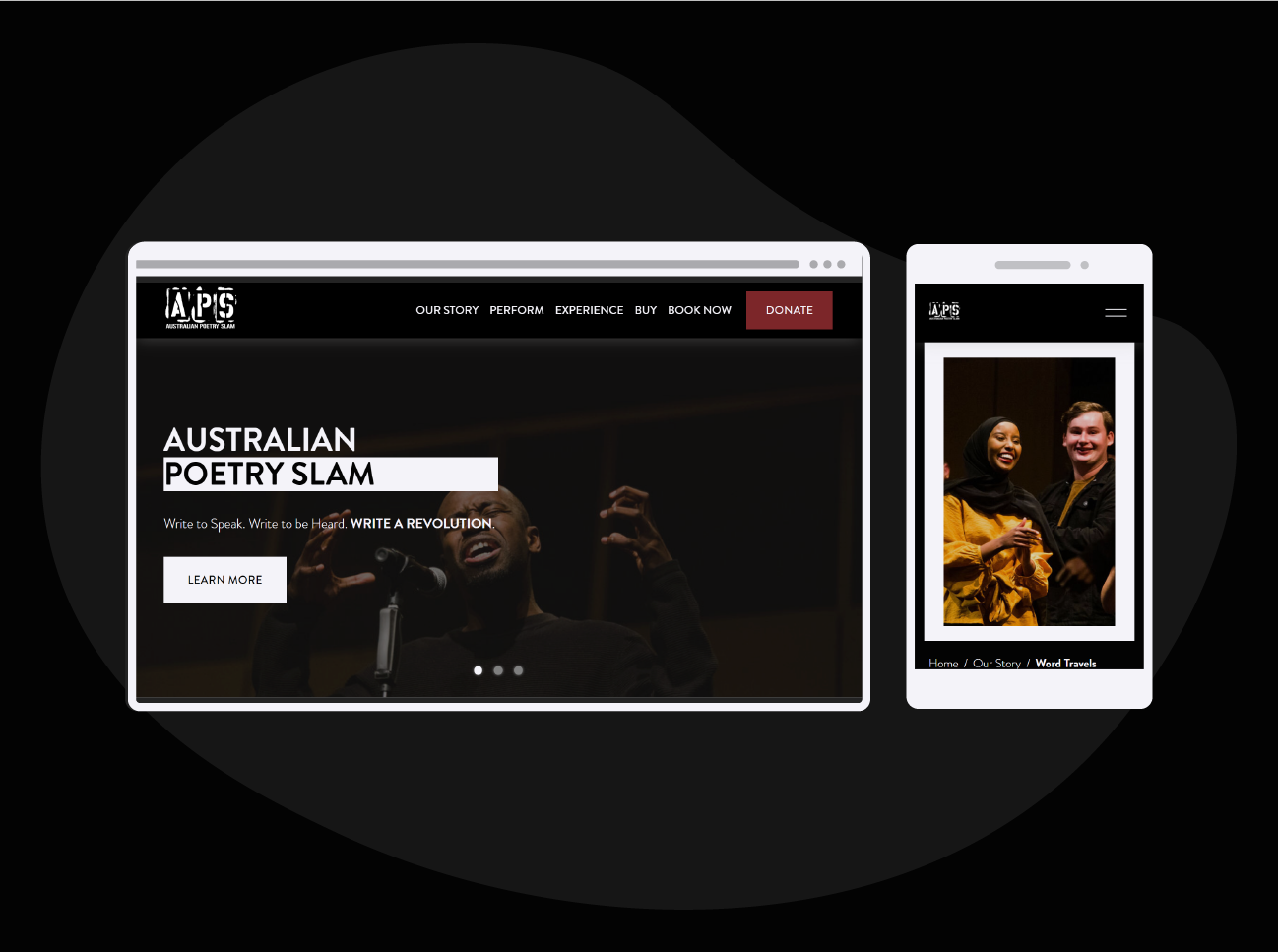 Australian Poetry Slam Web Redesign image